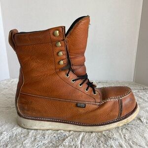 Irish Setter 83832 Wingshooter 8" Waterproof Safety Work Boots Men's 13 D Brown